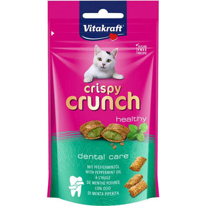 VITAKRAFT Delicatesa pentru pisici Crispy Crunch Dental cu Ulei de Menta, 60g