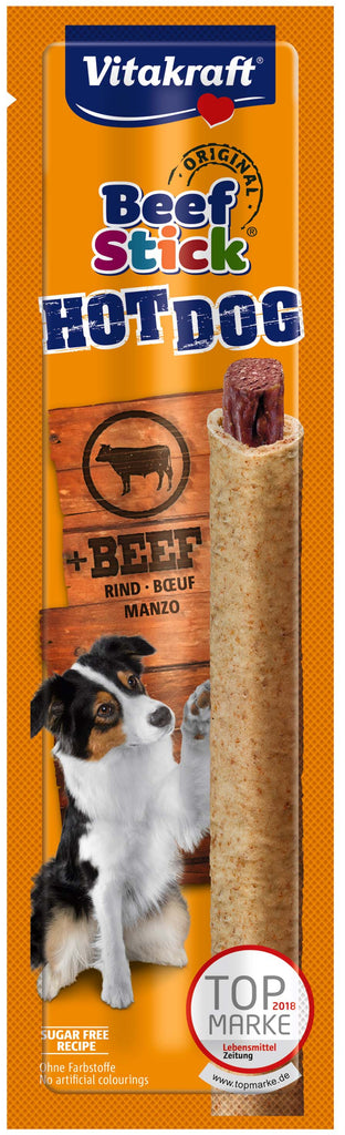 VITAKRAFT Delicatese pentru câini Beef-Stick Hot Dog 1 bucată, 30g - Maxi-Pet.ro