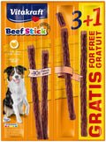 VITAKRAFT Delicatese pentru câini Beef Stick cu Curcan 4 bucăţi, 48g, 3+1GRATIS