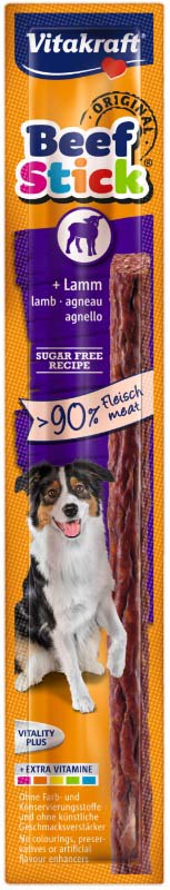 VITAKRAFT Delicatese pentru câini Beef Stick cu Miel, 1 bucată, 12g - Maxi-Pet.ro