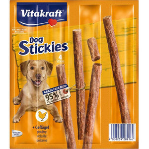 VITAKRAFT Delicatese pentru caini Stickies cu Pasare 4 bucati, 44g