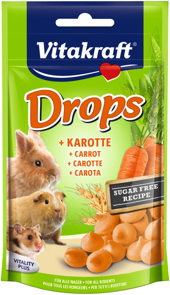 VITAKRAFT Dropsuri cu Morcov pentru rozatoare 75g