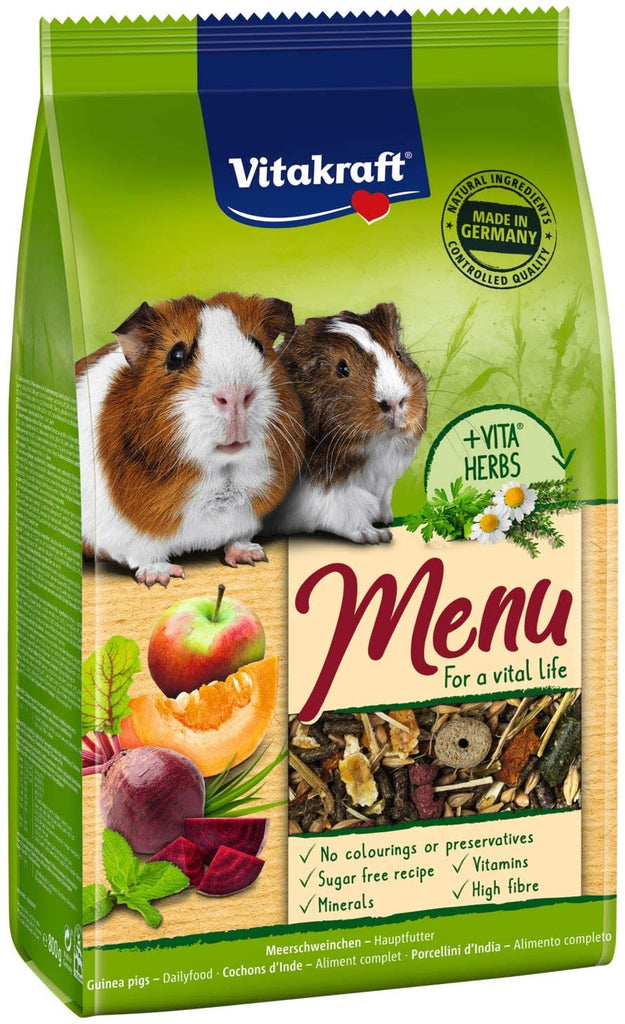 VITAKRAFT Menu VITAL cu Ierburi,  Hrana pentru porcusori de Guineea 400g