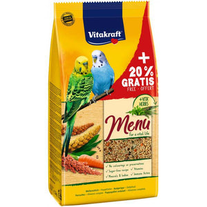 VITAKRAFT Menu VITAL cu Ierburi, Hrana completa pentru Perusi 1kg+200g GRATIS