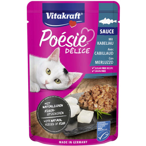 VITAKRAFT Poesie Delice Sauce Plic pentru pisici, cu Cod in Sos 85g