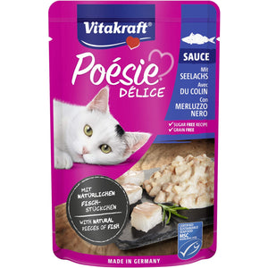 VITAKRAFT Poesie Delice Sauce Plic pentru pisici, cu Cod Negru in Sos 85g