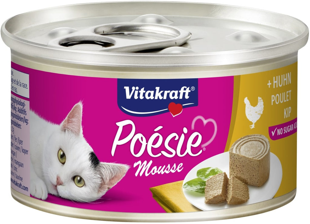 VITAKRAFT Poesie Mousse Conserva pentru pisici, cu Pui 85g