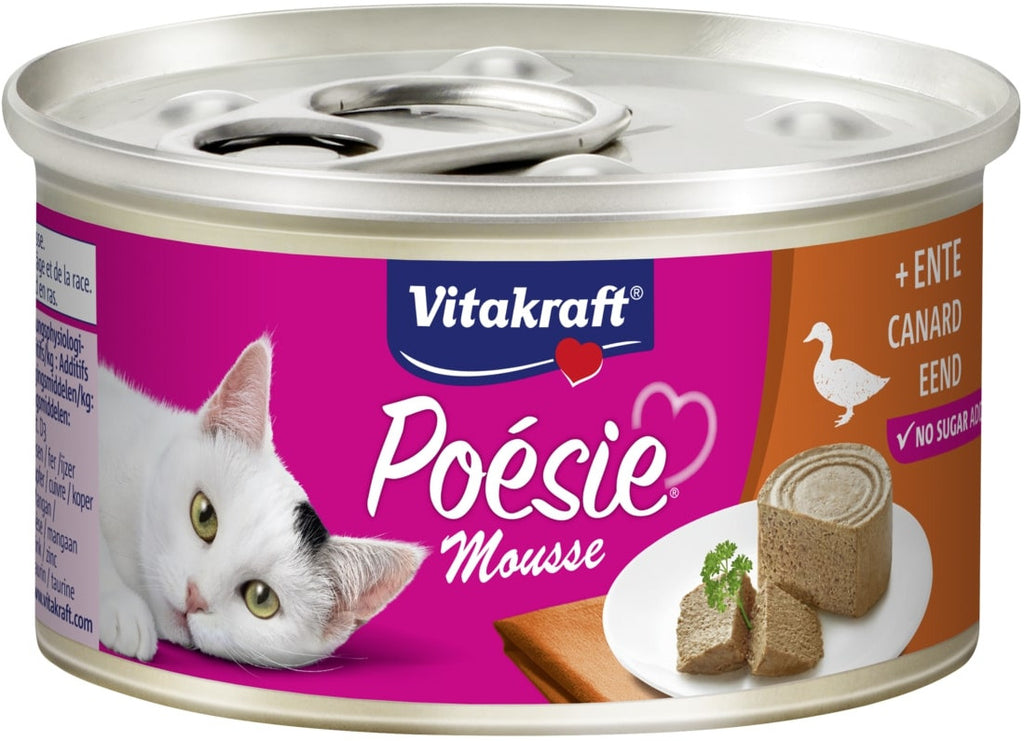 VITAKRAFT Poesie Mousse Conserva pentru pisici, cu Rata 85g