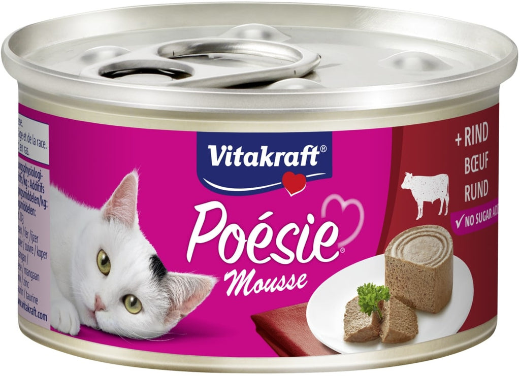 VITAKRAFT Poesie Mousse Conserva pentru pisici, cu Vita 85g