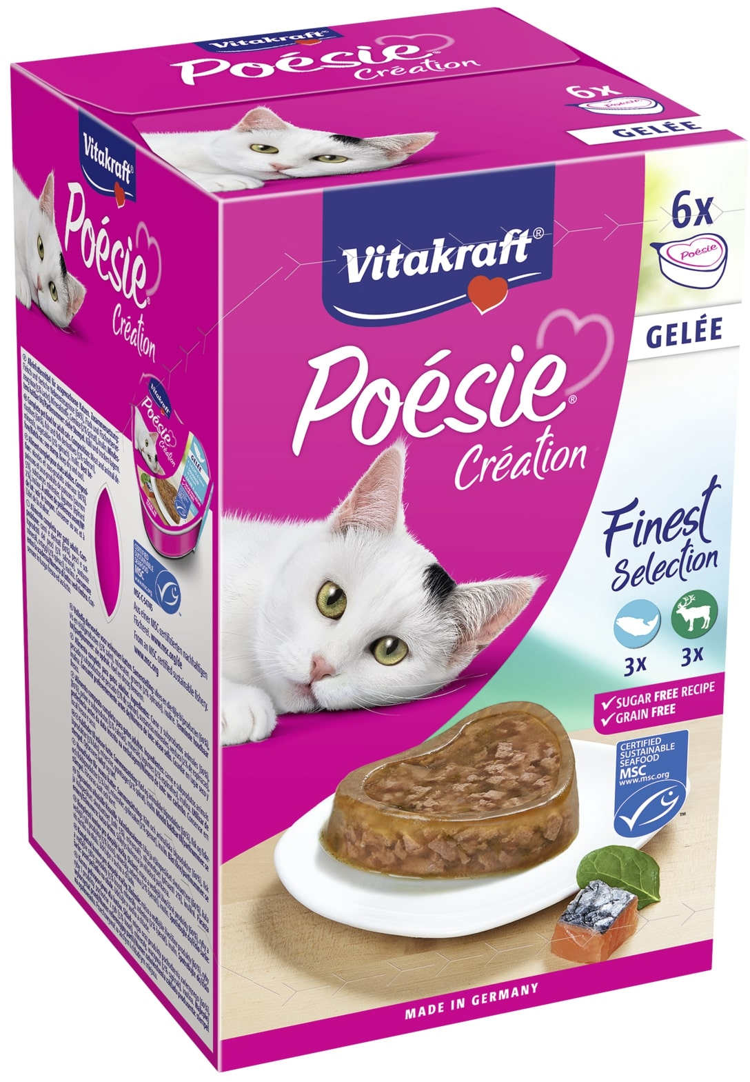 VITAKRAFT Poesie Multipack Gelee Bol ptr pisici in Aspic, pachet 6x85g