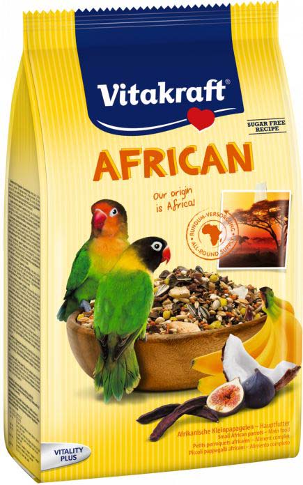 VITAKRAFT Premium Menu African pentru Agapornis, cu Smochine şi Curmale 750g - Maxi-Pet.ro
