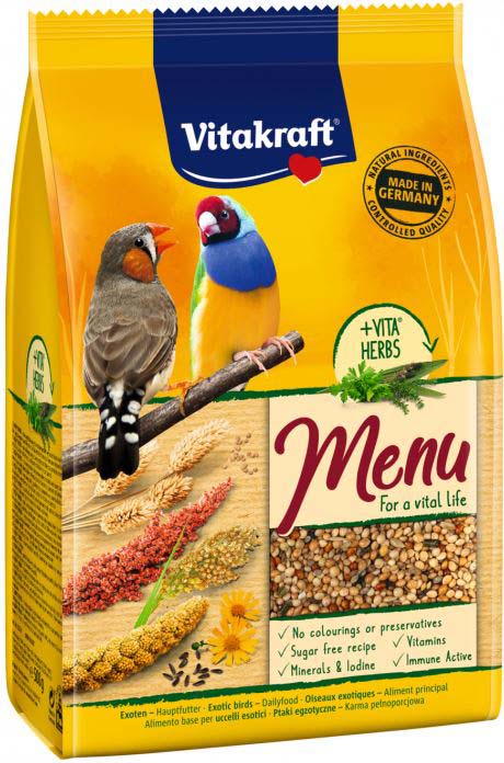 VITAKRAFT Premium Menu Hrană pentru Păsări Exotice 500g - Maxi-Pet.ro