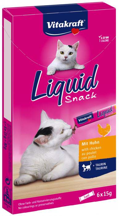 VITAKRAFT Snack lichid pentru pisici, cu Pui si Taurina