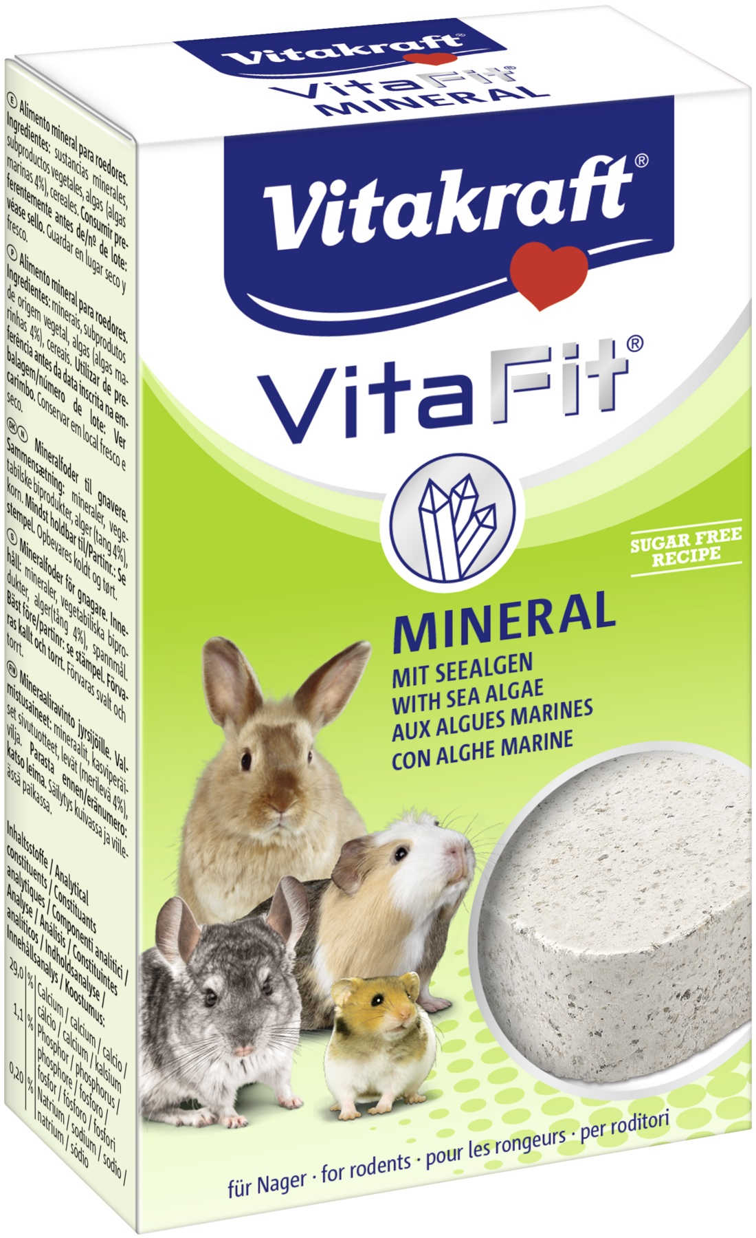VITAKRAFT Vita Fit Bloc mineral pentru rozatoare, cu alge 170g