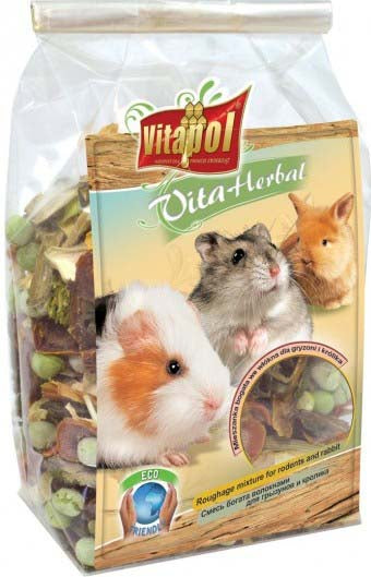 VITAPOL Herbal Hrana suplimentara pentru rozatoare Bucati de Legume 100g