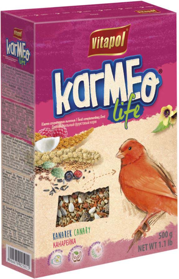VITAPOL KarMeo Life Hrana complementara pentru canari, cu Fructe 500g