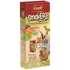 VITAPOL Smakers Snacks pentru rozatoare Legume, 2 bucati, 90g