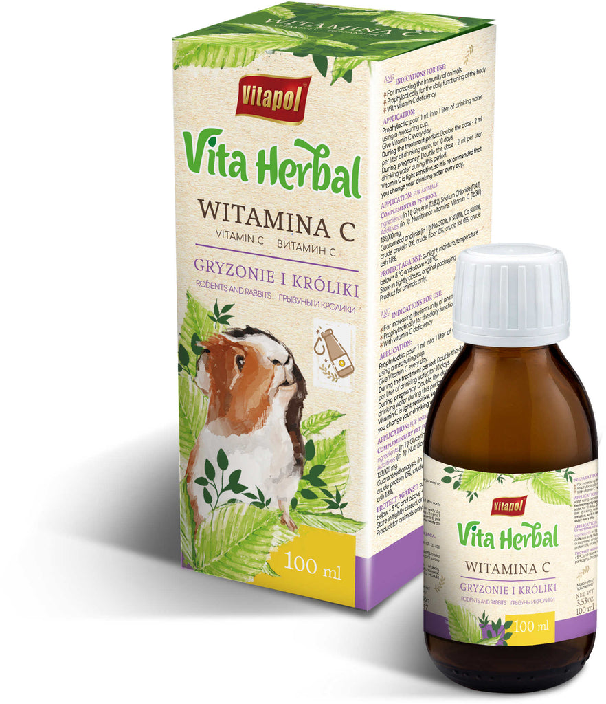 VITAPOL Vita Herbal Vitamina C pentru rozătoare 100ml - Maxi-Pet.ro