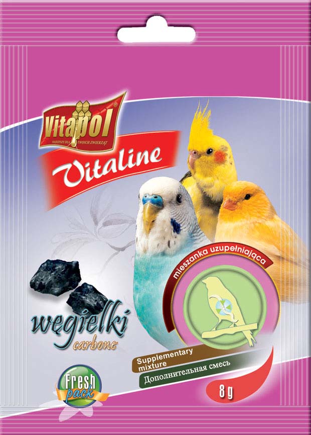 VITAPOL VitaLine Cărbune pentru păsări 8g - Maxi-Pet.ro