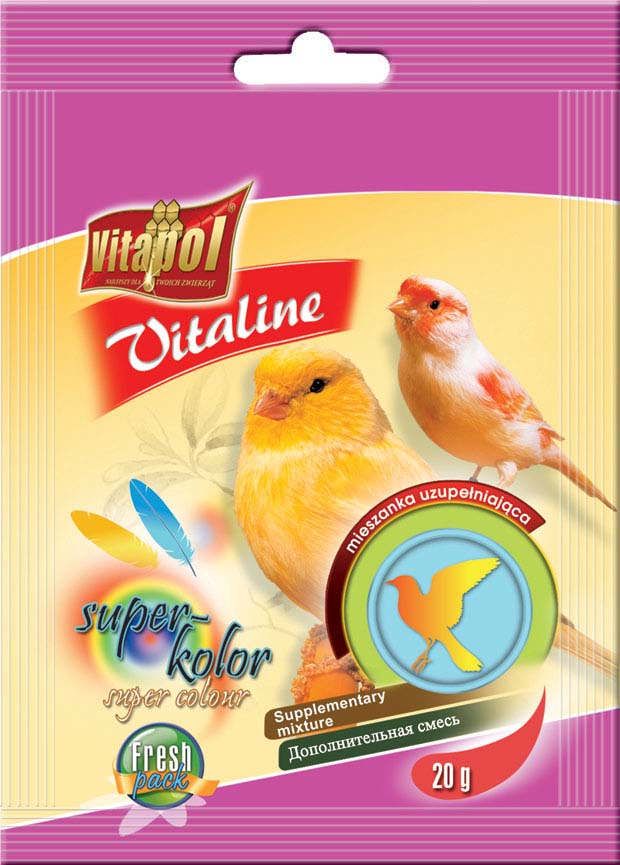 VITAPOL VitaLine pentru canari, Colorit penaj 20g - Maxi-Pet.ro