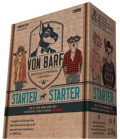 VON BARF Starter, hrana cruda congelata pentru caini