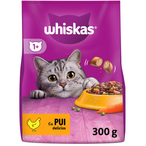 WHISKAS Hrana uscata pentru pisici Adulte, cu Pui 300g