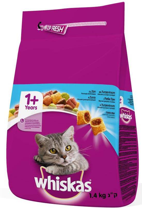 WHISKAS Hrana uscata pentru pisici adulte, cu Ton 1,4kg