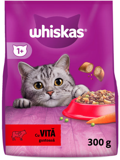 WHISKAS Hrana uscata pentru pisici Adulte, cu Vita