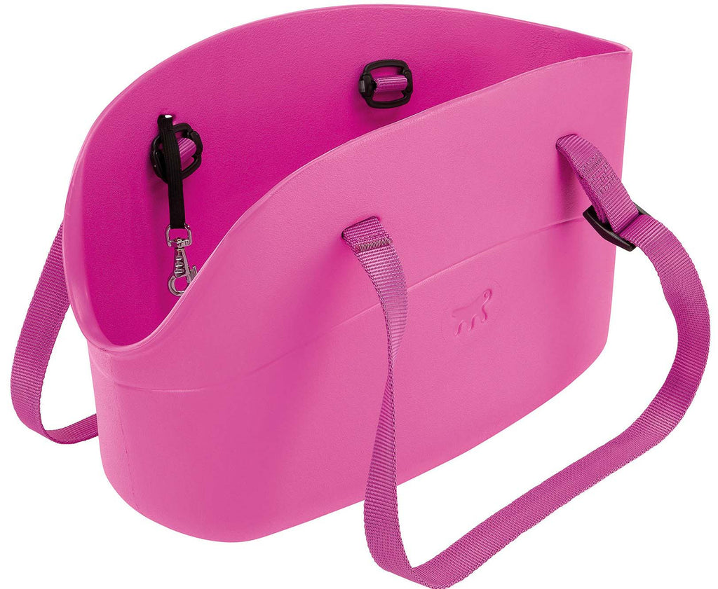 WITH-ME Geanta de transport pentru caini de Talie Mica, Violet, S 14x35x22cm