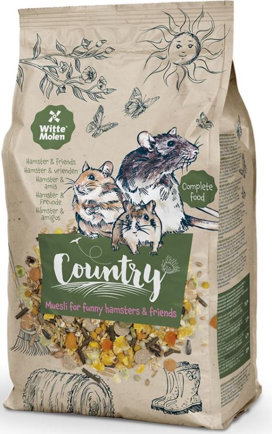 WITTE MOLEN Country Hrană completă pentru hamsteri, şoricei şi gerbili - Maxi-Pet.ro