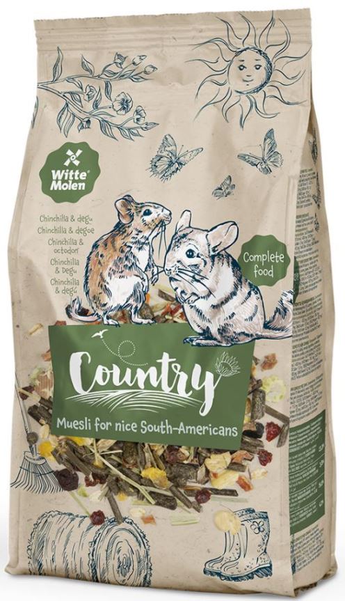 WITTE MOLEN Country Hrana completa pentru sinsila si degu 850g