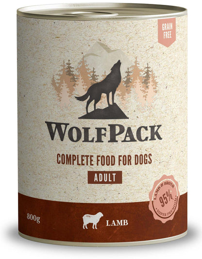 WOLFPACK Adult Miel, Hrana umeda pentru caini adulti 800g
