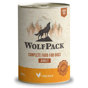 WOLFPACK Adult Pui, Hrana umeda pentru caini adulti 400g