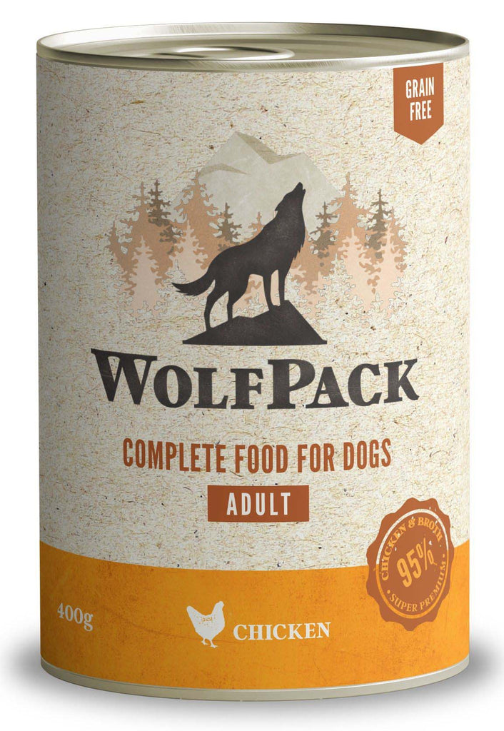 WOLFPACK Adult Pui, Hrana umeda pentru caini adulti 400g