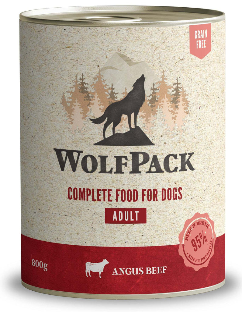 WOLFPACK Adult Vita Angus, Hrana umeda pentru caini adulti 800g