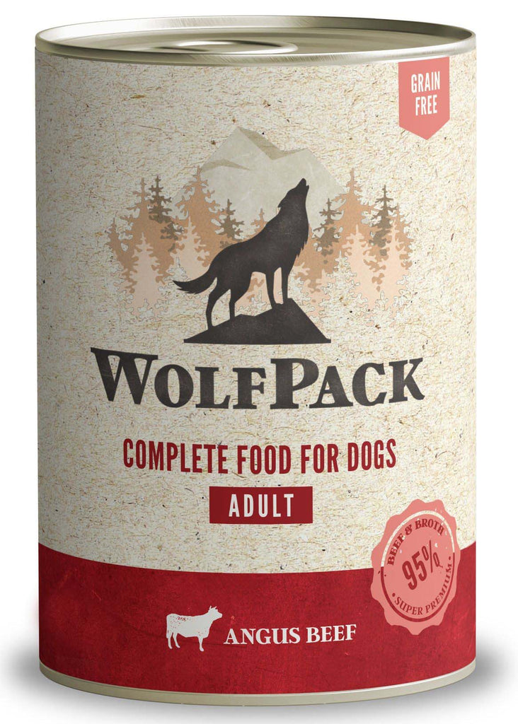 WOLFPACK Adult Vita Angus, Hrana umeda pentru caini adulti 