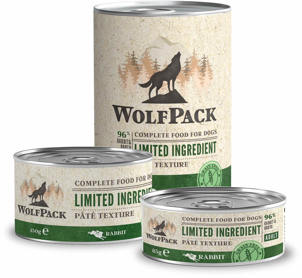 WOLFPACK Conservă pentru câini, cu număr limitat de ingrediente, Iepure - Maxi-Pet.ro