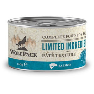 WOLFPACK Conserva pentru caini, cu numar limitat de ingrediente, Somon 150g