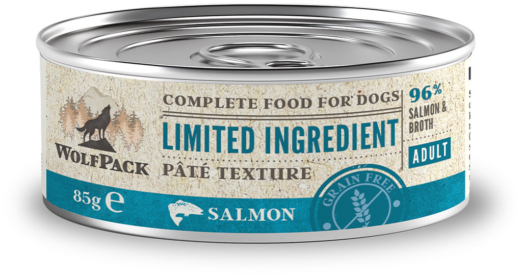 WOLFPACK Conservă pentru câini, cu număr limitat de ingrediente, Somon - Maxi-Pet.ro
