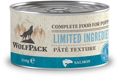 WOLFPACK Conserva pentru PUPPY, cu numar limitat de ingrediente, Somon 150g