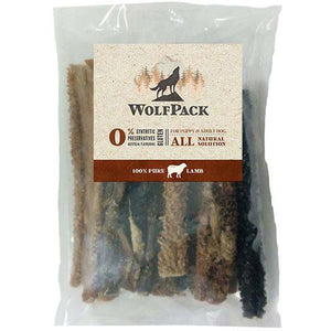 WOLFPACK Recompensa pentru caini, Burta de Miel 15cm, 100g
