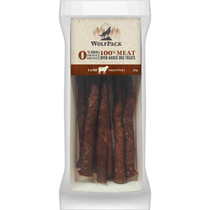 WOLFPACK Recompensa pentru caini, meat sticks cu 100 % miel 50 g 