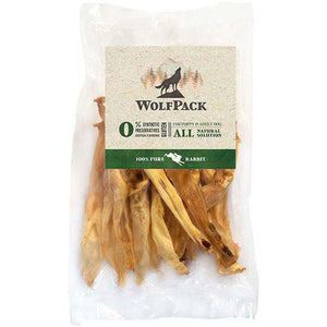 WOLFPACK Recompensa pentru caini, Urechi de Iepure, 15 bucati 180g